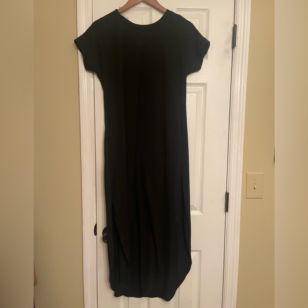 Anabress black maxi  boho bohemian dress small Anthropologie like New